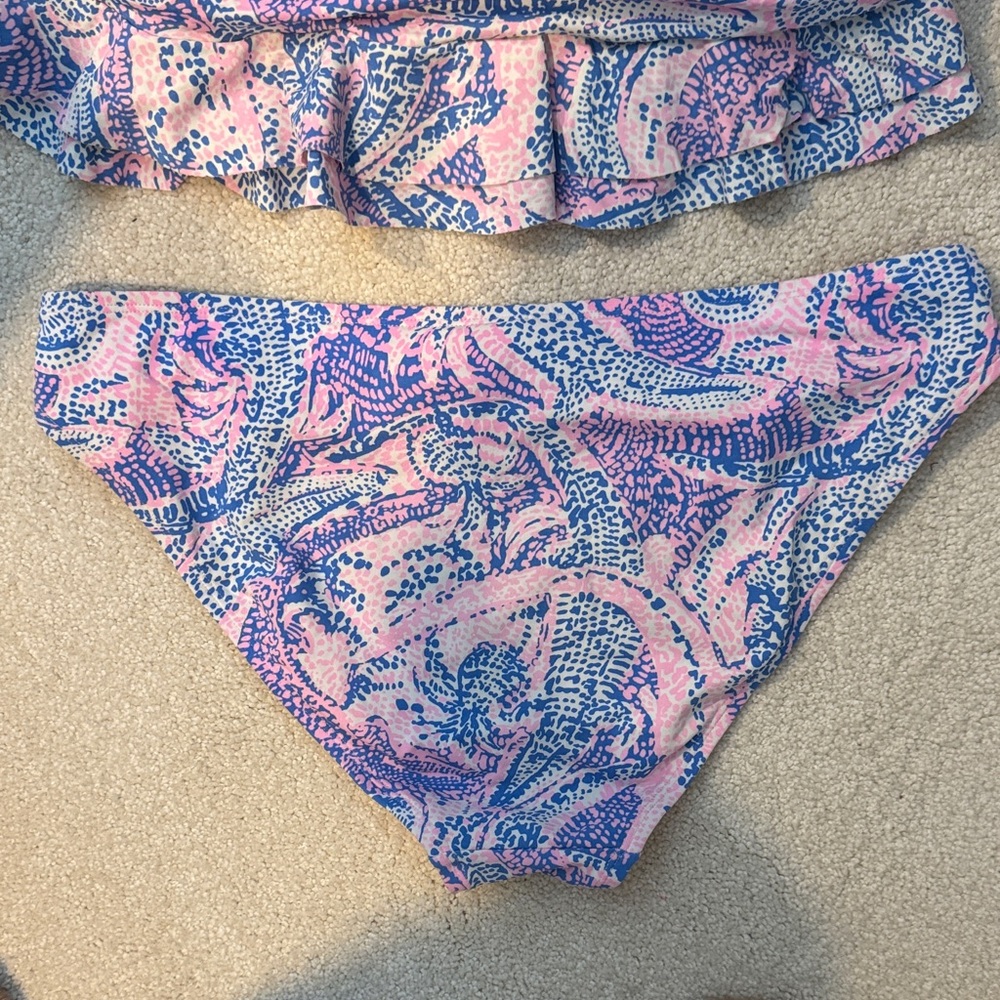 Lilly Pulitzer Coastal Blue Maybe Gator tankini - Picture 8 of 8